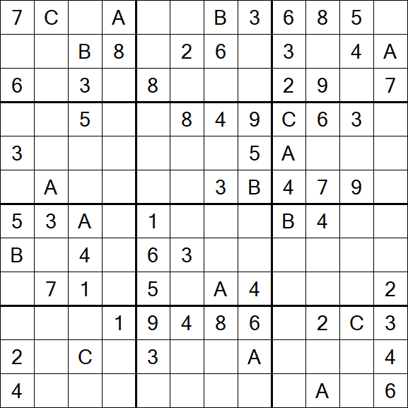 Sudoku 12x12 - Medium