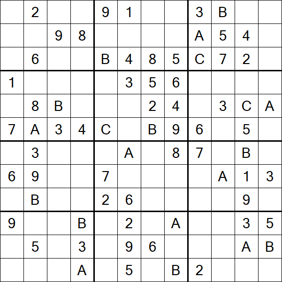 Sudoku 12x12 - Medium