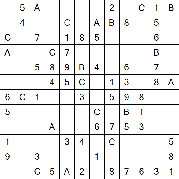 Sudoku 12x12 - Medium