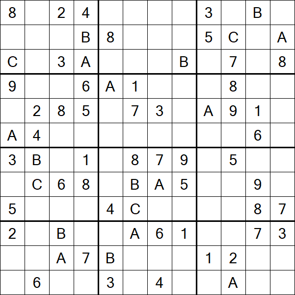 Sudoku 12x12 - Medium