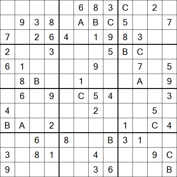 Sudoku 12x12 - Medium