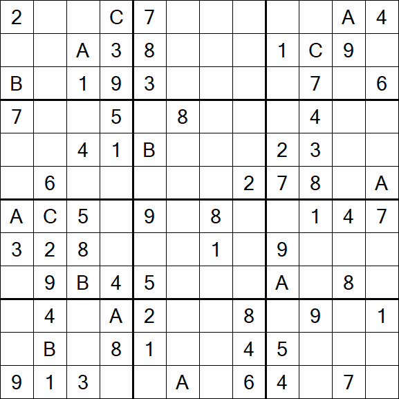 Sudoku 12x12 - Medium