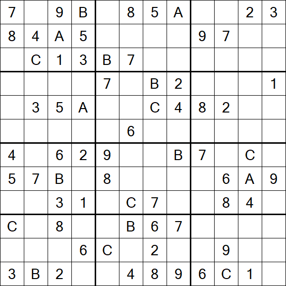 Sudoku 12x12 - Medium