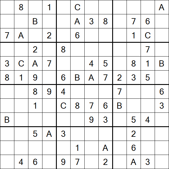 Sudoku 12x12 - Medium