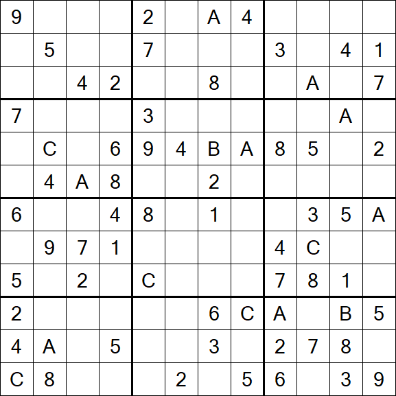 Sudoku 12x12 - Medium