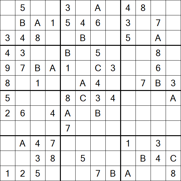 Sudoku 12x12 - Medium