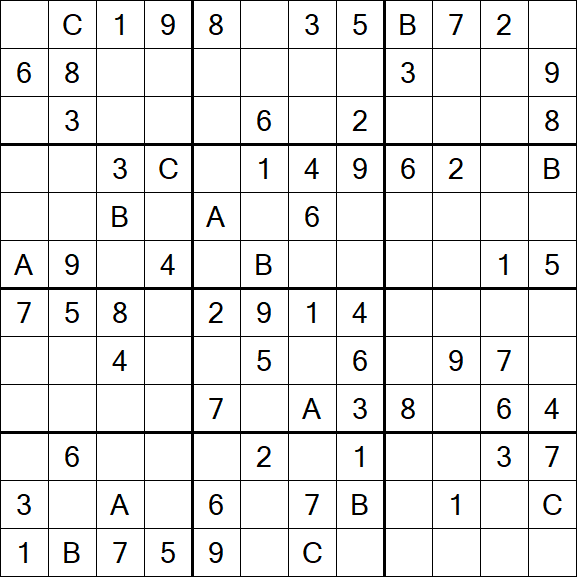 Sudoku 12x12 - Medium