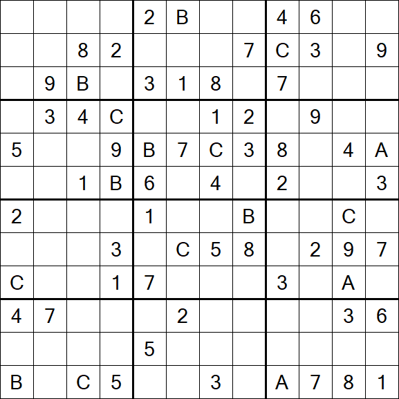 Sudoku 12x12 - Medium