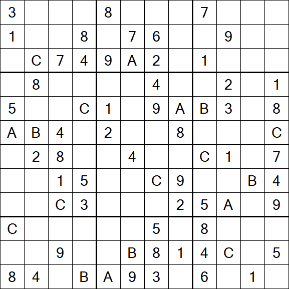 Sudoku 12x12 - Medium
