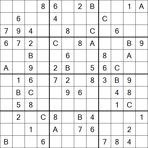 Sudoku 12x12 - Medium