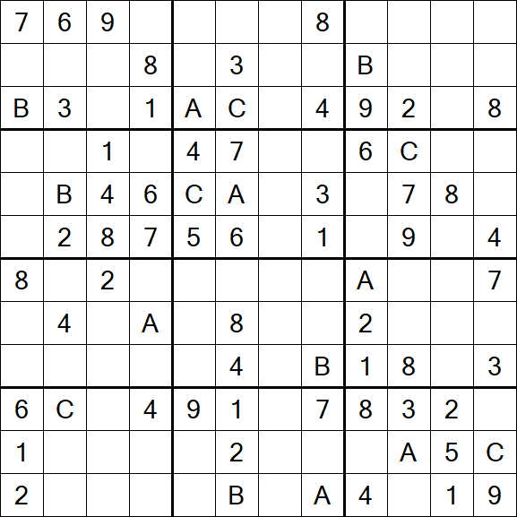 Sudoku 12x12 - Medium