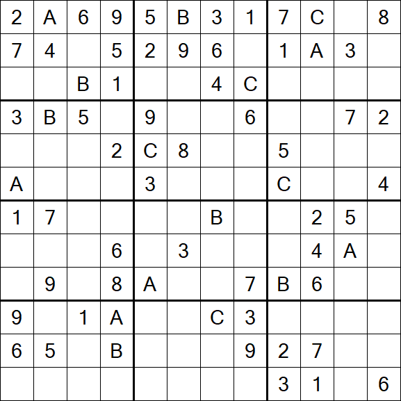 Sudoku 12x12 - Medium