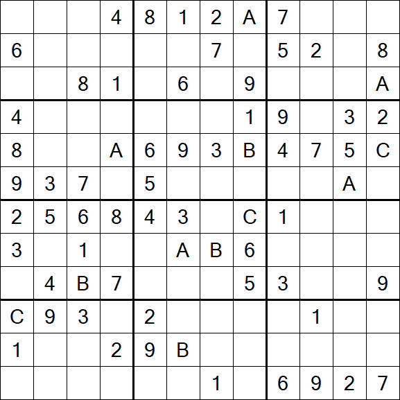 Sudoku 12x12 - Medium