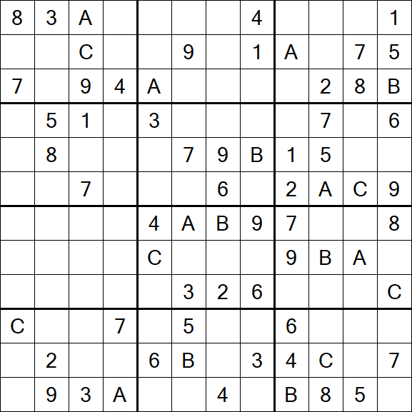 Sudoku 12x12 - Medium