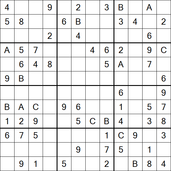 Sudoku 12x12 - Medium