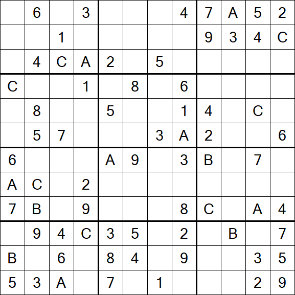 Sudoku 12x12 - Medium