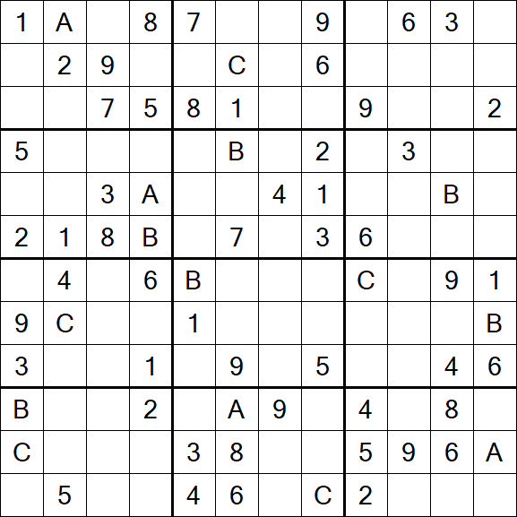 Sudoku 12x12 - Medium