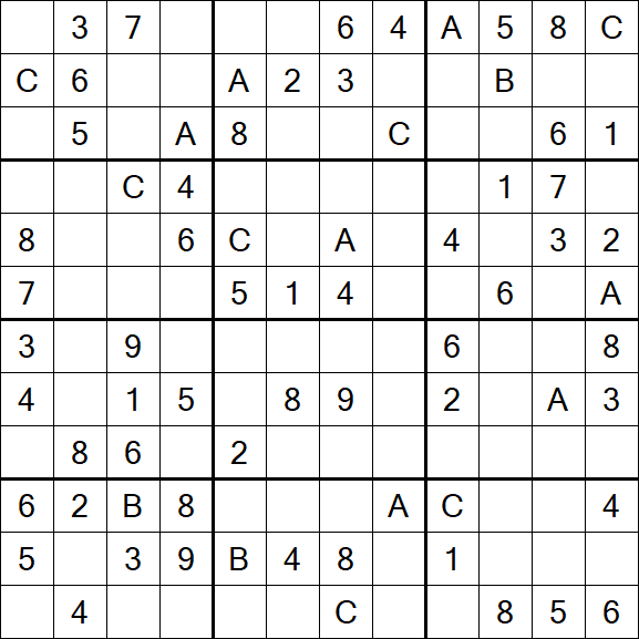 Sudoku 12x12 - Medium