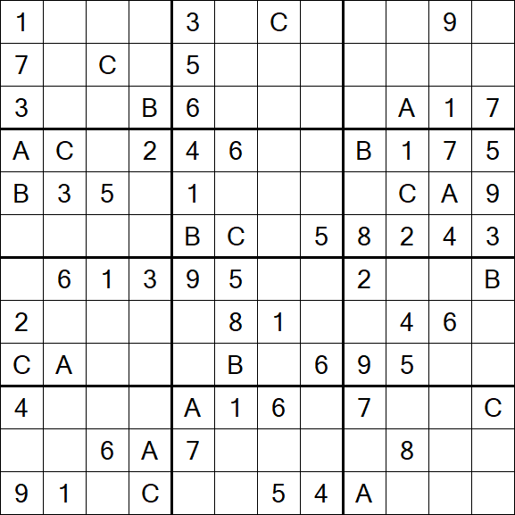 Sudoku 12x12 - Medium