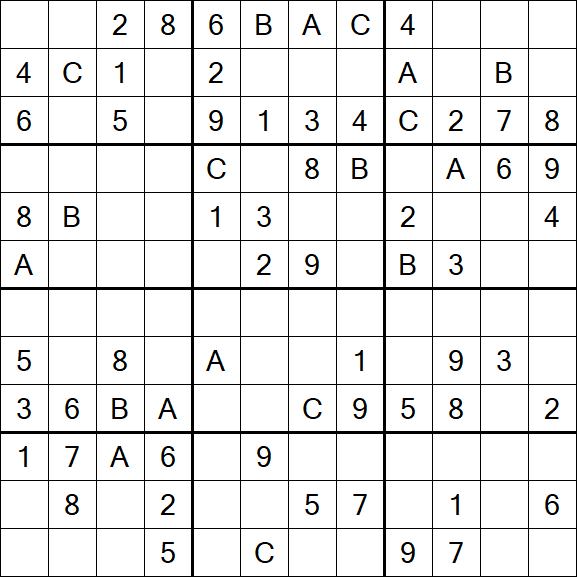 Sudoku 12x12 - Medium