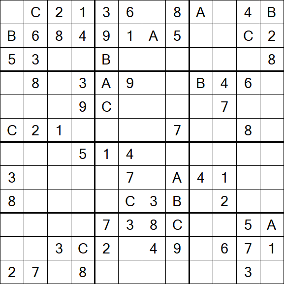 Sudoku 12x12 - Medium