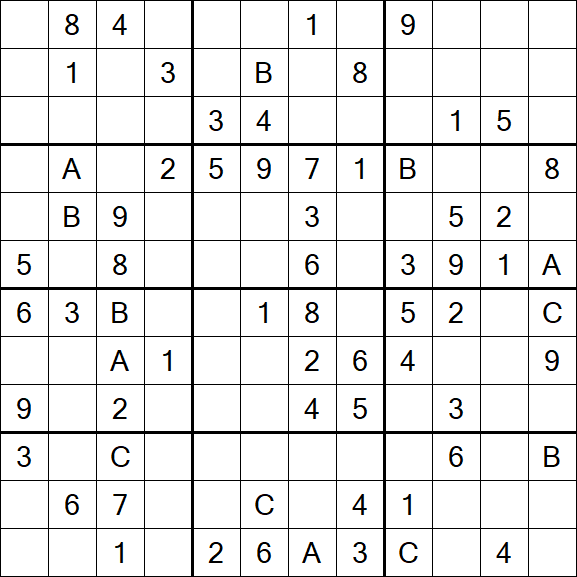 Sudoku 12x12 - Medium