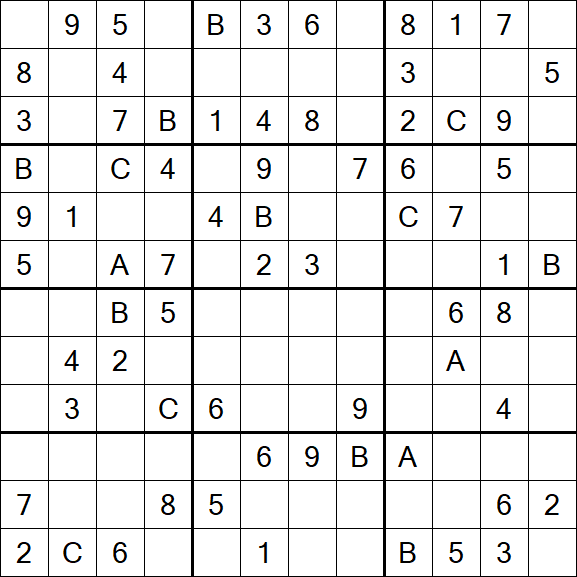 Sudoku 12x12 - Medium