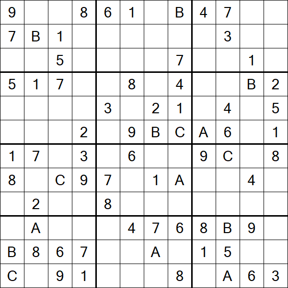 Sudoku 12x12 - Medium