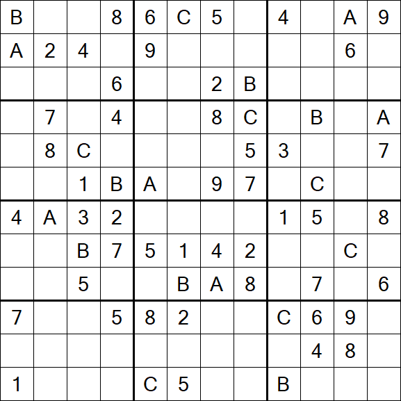 Sudoku 12x12 - Medium