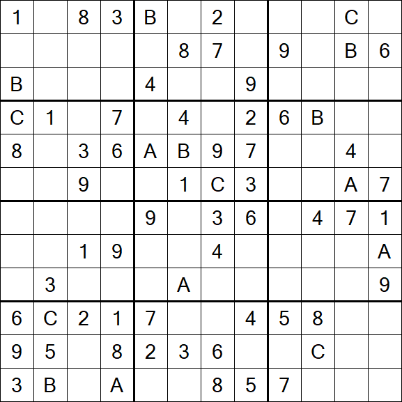 Sudoku 12x12 - Medium