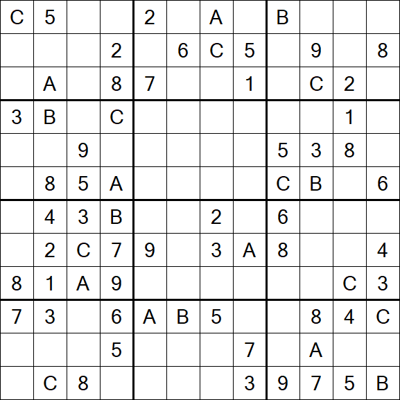 Sudoku 12x12 - Medium