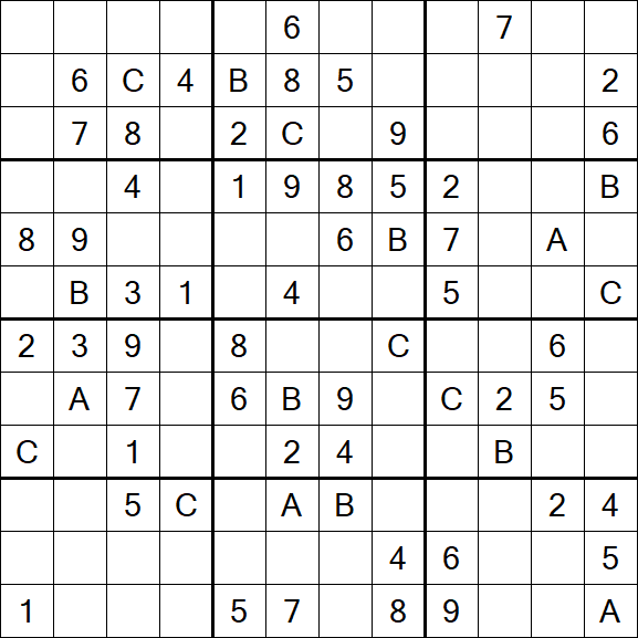 Sudoku 12x12 - Medium