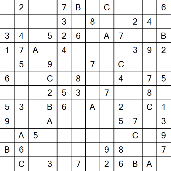 Sudoku 12x12 - Medium