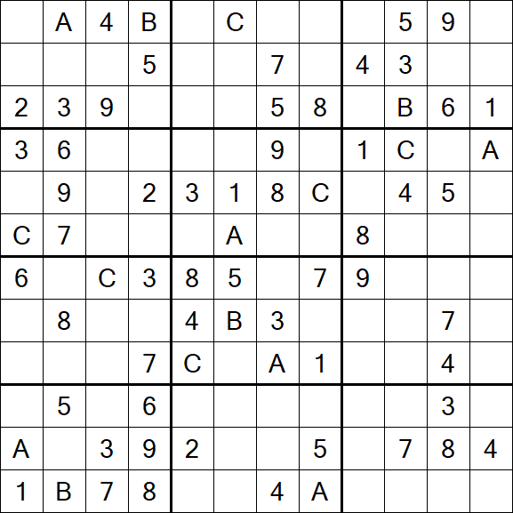 Sudoku 12x12 - Medium