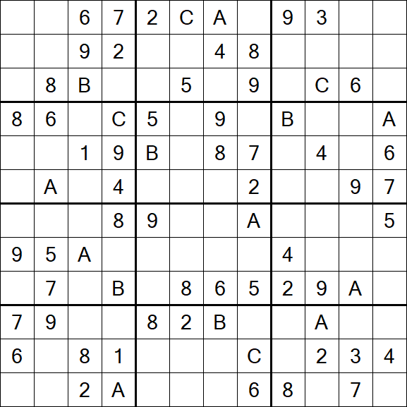 Sudoku 12x12 - Medium