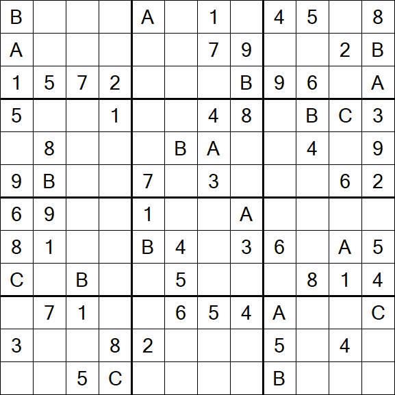 Sudoku 12x12 - Medium