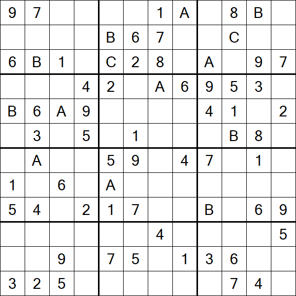 Sudoku 12x12 - Medium
