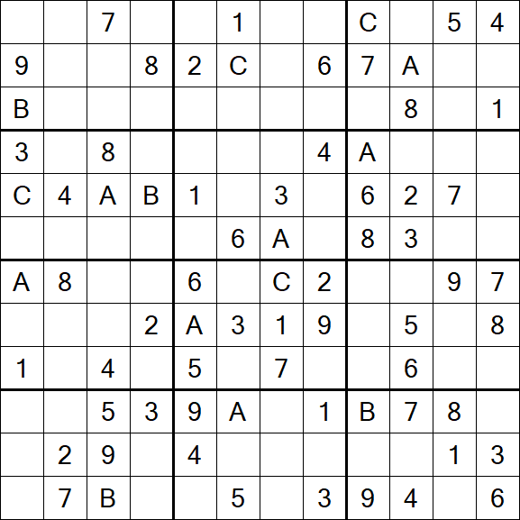 Sudoku 12x12 - Medium