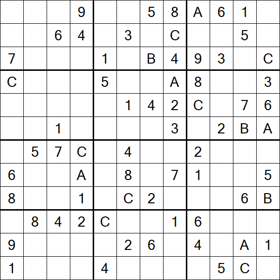 Sudoku 12x12 - Medium