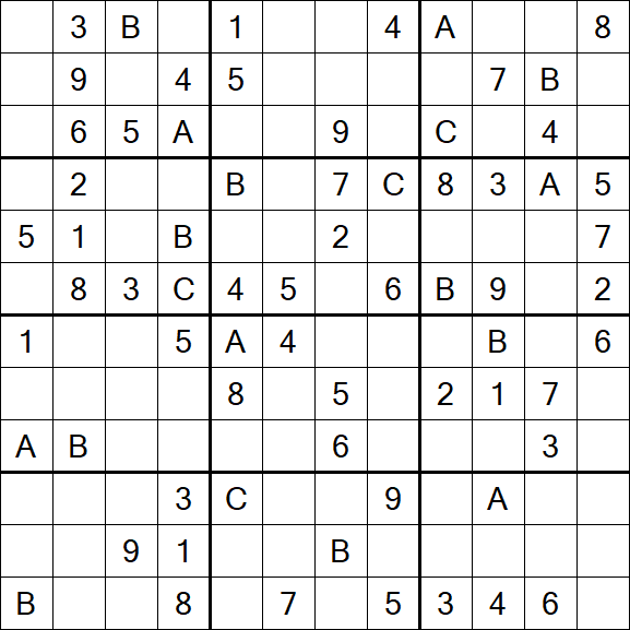 Sudoku 12x12 - Medium