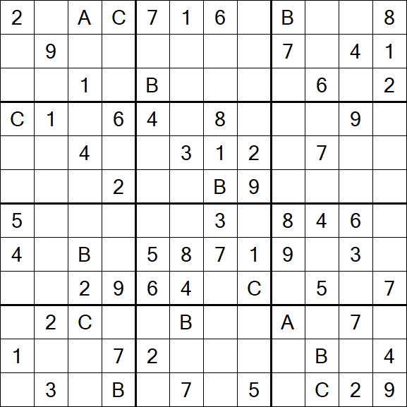 Sudoku 12x12 - Medium