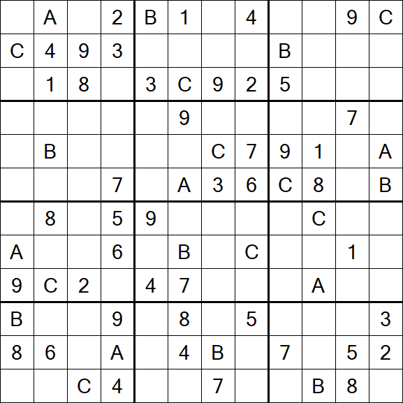 Sudoku 12x12 - Medium