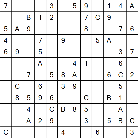 Sudoku 12x12 - Medium