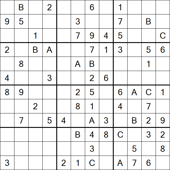 Sudoku 12x12 - Medium
