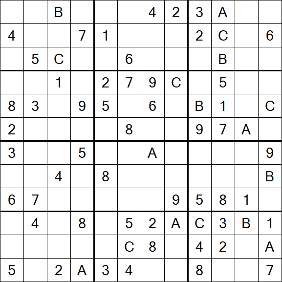 Sudoku 12x12 - Medium