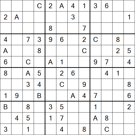 Sudoku 12x12 - Medium