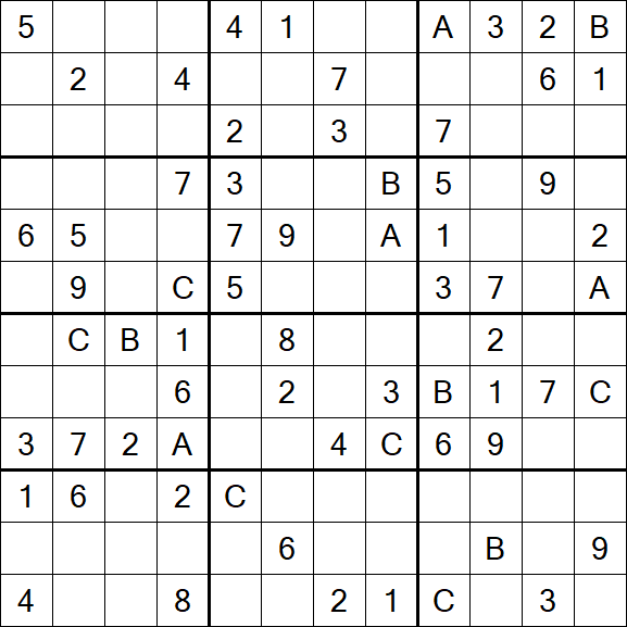 Sudoku 12x12 - Medium