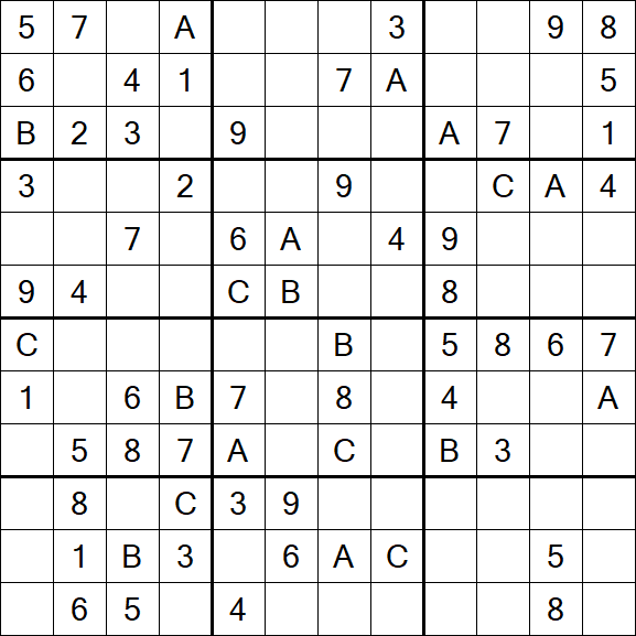 Sudoku 12x12 - Medium