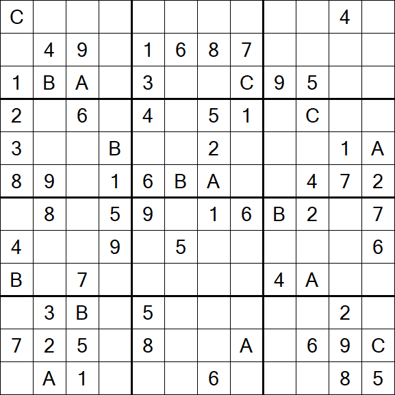 Sudoku 12x12 - Medium