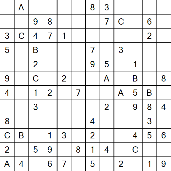 Sudoku 12x12 - Medium